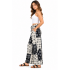 Cotton Black and white Celtic wide leg Yoga pant R26022
