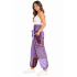 Cotton Multi Purple Patchwork Yoga Pant R261115