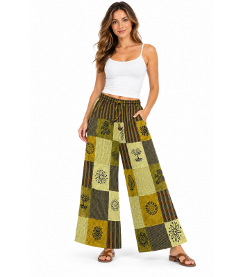  Forest Green Palazzo Pant D1024 