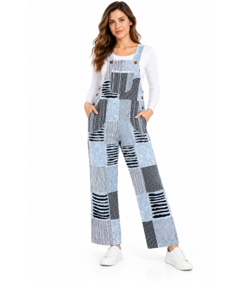 Cotton Razor Work Grey Line Express Overall D1059 