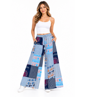 Aztec  Print  Grand Canyon Palazzo Pant D1066 
