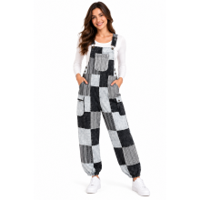 Bottom Closer Overall Jumpsuit D1110