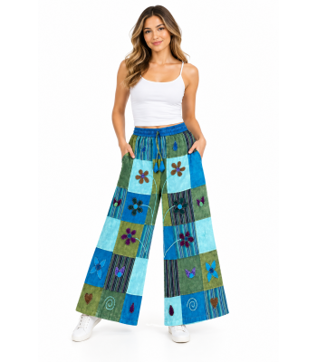 Artwork Floral Pant D1113