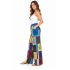 Cotton Multi Patchwork Razor Cut Block Print Yoga Pant D1260