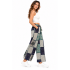 Cotton Multi Patchwork Block Print Palazzo Pant D1270