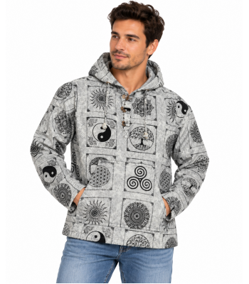 Cotton Celtic Universal Zip Hooded Pullover D1286 