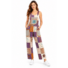 Crazy Artwork Jumpsuit Overall D1322