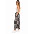 Cotton Coffee Multi Patchwork Block Print Lake Tribal Pant D1346
