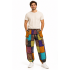 Cotton Multi Patchwork Bottom Closer Box Zip Pocket Cargo Pant D1393