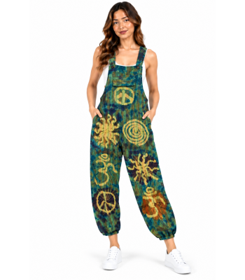 Cotton Tie Dye Jumpsuit D148