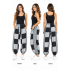 Cotton Black & White Patchwork Jogger Pant D1520