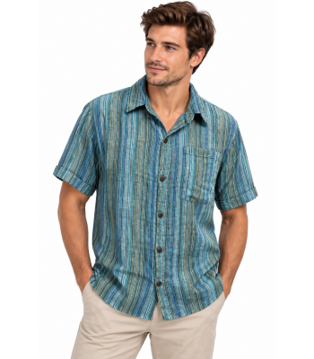 Cotton Open Button Half Sleeve Shirts  D268