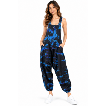 Cotton Tie Dye  Multi Harem Overall Wholesale (D289)