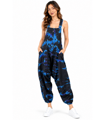 Cotton Tie Dye  Multi Harem Overall Wholesale (D289)