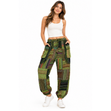 Cotton Multi Patch Zip Pocket Jogger Pant D820