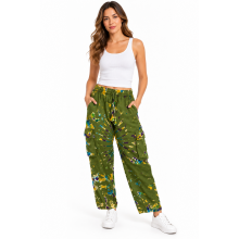 Cotton Boho Jungle Tie-Dye Pant D833