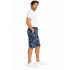 Cotton Block Print Sun moon Blue Galaxy Short D854
