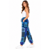 Cotton Multi Patch Zip Pocket Blue Sky Yoga  Pant D892
