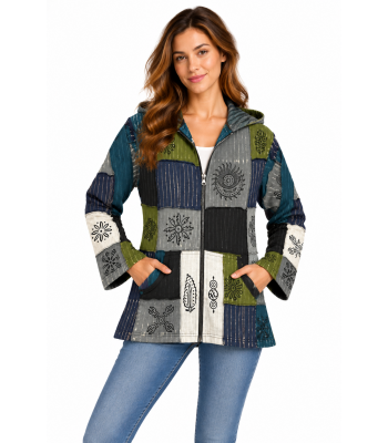 Cotton Patchwork Himalaya Jacket D980