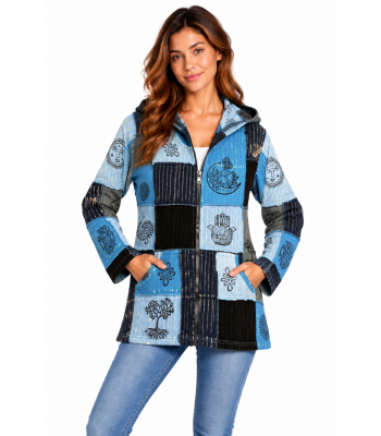 Cotton Patchwork Emb Jacket D982 