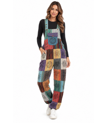 Cotton Multi Color Overall / Jumpsuit DI57