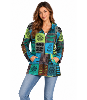 Cotton  Multi Patch Nepal Jacket DI69