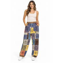 Cotton Multi Patch Pants DI81