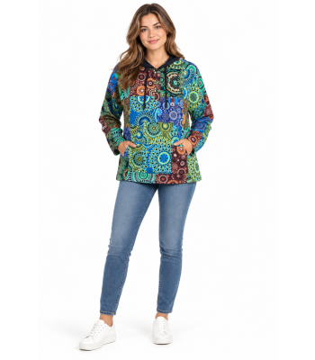 Cotton Multi Mandala Cotton Lining Chakra Pullover DT105