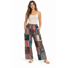 Cotton Multi Color Patchwork Festival Pant DT112