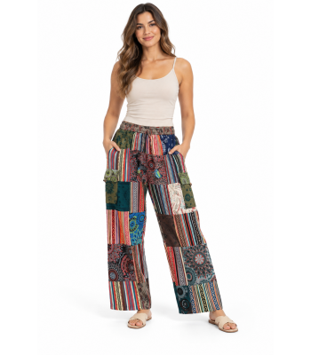 Cotton Multi Color Patchwork Festival Pant DT112