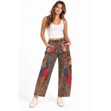 Cotton Multi Color Blackrock Red Mushroom Cargo Pant DT125