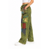 Cotton Multi Color Patchwork Zip and Box Pocket Jungle Mushroom Pant DT126