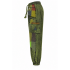 Cotton Multi Green Patchwork Box Pocket Pant DT25800