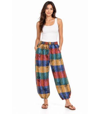 Cotton Multi Panel Yoga Pants  DT26
