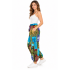 Cotton Green Block Print Patchwork Flower Pant DT99
