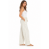 Cotton Off White Enzyme Wash Cargo Yoga Pant HF18