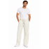 Cotton Off White Enzyme Wash Cargo Yoga Pant HF18