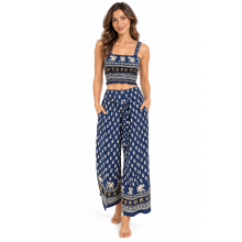 Rayon Elephant Print Top & Pant Set KTB455