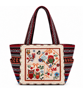 Cotton Multi Owl Shopping Bag Wholesale (KTL544)