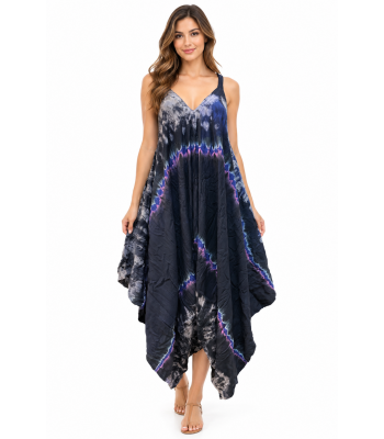 Rayon OS  Tie Tassel Harem Overall Jumpsuit KTN215
