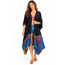 Rayon Tie Dye Long Cardigan KTN216