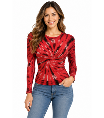 Tie Dye Long Sleeve Top  KTP101