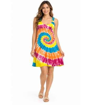 Tie Dye Tunic Dress  KTP2127 