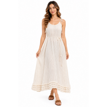 Cotton Tie Knot Ruffle Festival Dress  KTX2565