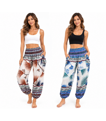 Rayon Leaf Assorted Yoga Trouser KTY153