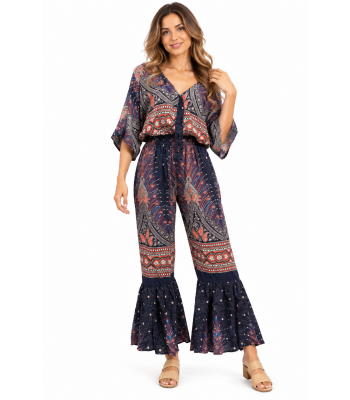 Mandala Top and Trouser Set  KTY418