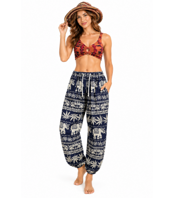 Rayon Elephant and leave Trouser KTY424