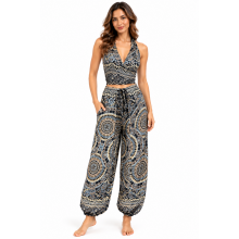 Rayon Sea Mandala Top and Pant Set KTY442