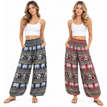 Elephant multi Color Bottom Open Yoga Pant  KTY519