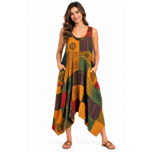 Cotton Bohemian Free Style Dress LF533